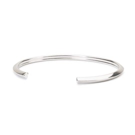 Trollbeads Silver Bangle Bracelet Heart S, Silver, no gem