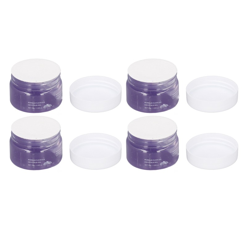 4Pcs Face Clean Gel Perilla Facial Skin Care Cleansing Hydrating