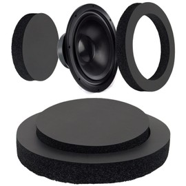 BENLIUDH Car Door Speaker Fast Rings Foam Bass Blockers, Car Universal Foam Speaker Enhancer System Kit for 6.5" Speaker 4 Pcs - Self Adhesive