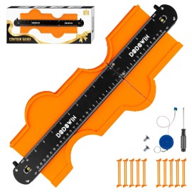 Dodowin Contour Gauge Profile Tool 15In Connectable Shape Duplicator For Diyers