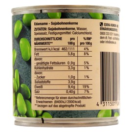 Edeka Herzstücke Edamame Soybeans Pack of 24 (24 x 130 g)