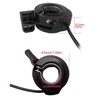 SCHUCK E-Bike Thumb Throttle 130X,Waterproof Accelerator,22.2mm/0.87in Handlebars，Left/Right Universal Bicycle Conversion
