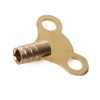 BRASS CLOCK TYPE RADIATOR KEY (PACK OF 2)