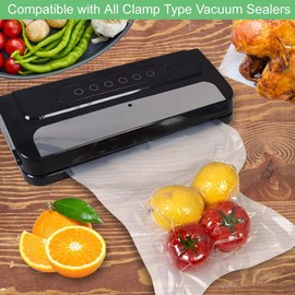 WVacFre 200 Quart Size 8x12Inch 4mil Food Vacuum Sealer Bags with Commercial Grade,BPA Free,Heavy Duty,Great for Food Vac Storage or Sous Vide Cooking