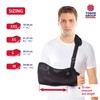 Breathable Arm Sling with Soft Padded Shoulder Strap - Blue