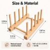 Wooden Plate Rack for Kitchen Organization – Multi-Slot Dish Drying