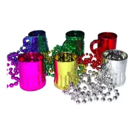 Misorel 24 Collares Tarros Tequilero Shots Vaso Fiesta Metalicos