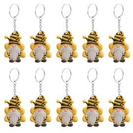 Mirabuy 20 Pcs Bee Gnome Keychains for Bee Themed Baby Shower Party Favors, Birthday Party Favors, Party Return Gifts, Party Bag Fillers