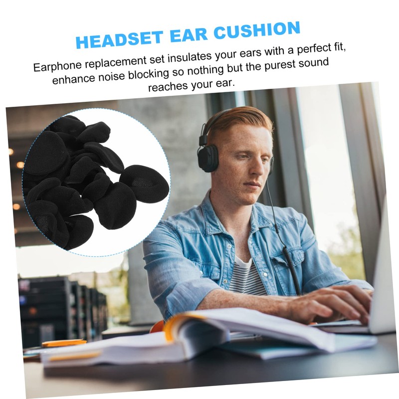 SEWACC 30pcs Headset Replacement Ear Pads Soft Sponge Ear Cushions