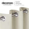 Deconovo Blackout Curtains with Eyelets, Opaque Curtains, Thermal Curtain, Eyelets,