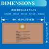 12 Pack DXVA19-4102 Dust Bag Compatible with DEWALT 12-16 Gallon