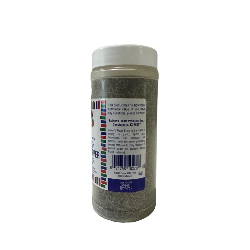 Bolner's Fiesta 16 Mesh Black Pepper 8 oz