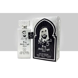 Atika Perfumes King Sheikh Zayed Silver by Atika Perfumes 3.4 oz EDP Spray for Men – New Box