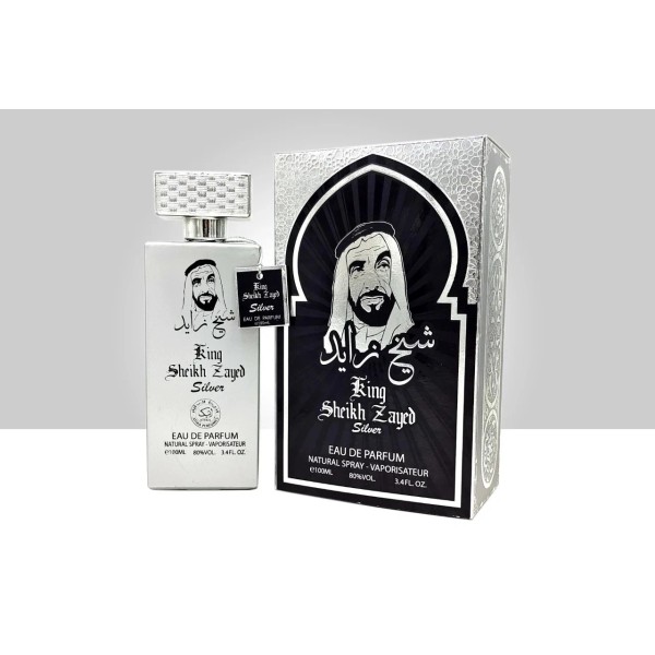 Atika Perfumes King Sheikh Zayed Silver by Atika Perfumes 3.4