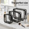 4pcs Beauty Case Trasparente Borsa da Viaggio per Cosmetici Impermeabili