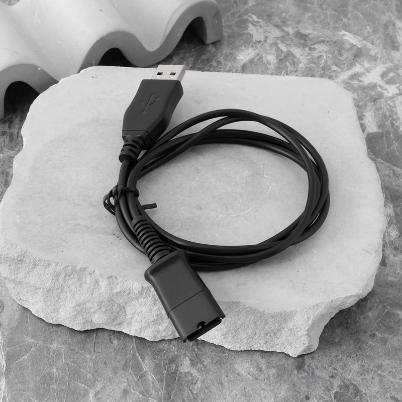 ECSiNG USB Adapter Connects Headset to PC. Compatible with Plantronics