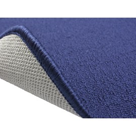 Ritz Accent, Stain Resistant Kitchen Floor Rug, with Non Slip Latex Backing, 18-inch by 30-inch, Blue