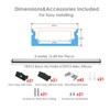 Besseto 10Pack 6.6Ft/2M Black LED Aluminum Channel,LED Strip Light Diffuser