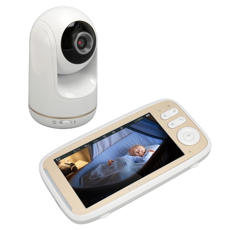 5in Baby Monitor with Camera and Audio Remote PTZ Night