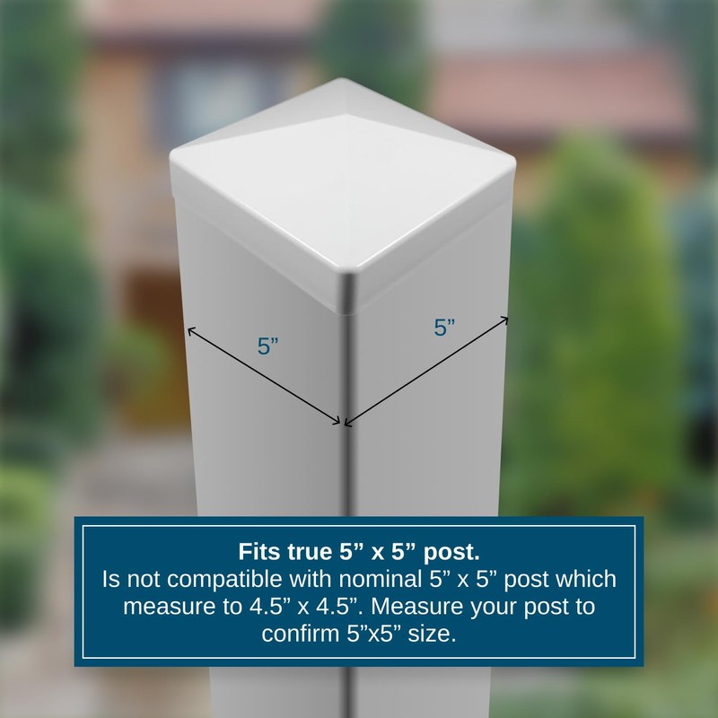 Weatherables 5x5 Post Cap – Weatherproof Premium Outdoor Vinyl Post