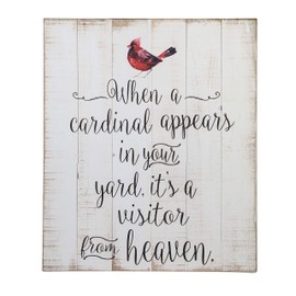 Ganz When A Cardinal...Plaque