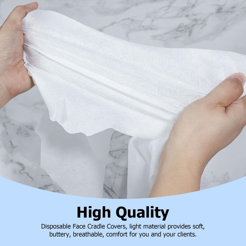 BREENHILL Disposable Face Cradle Covers 500 Count Disposable Face Rest