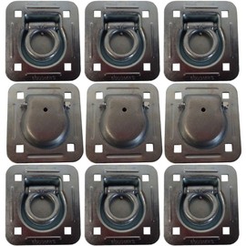 RAParts 9 Pack Car Truck Trailer Anchor Point 6,000 lb. Capacity Recessed D-Ring
