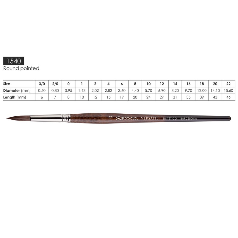 Escoda Brush 1540 Versatil 4 Sh Round