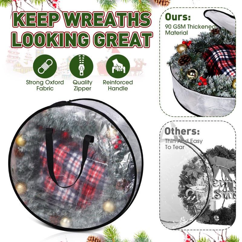 Simgoing 5 Pack Christmas Storage Bags, 7.5 Ft Christmas Tree