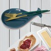 Whale Spoon Rest for Stove Top, Ceramic Spoon Holder for