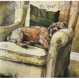 ALEX CLARK Happy Birthday Dog Card