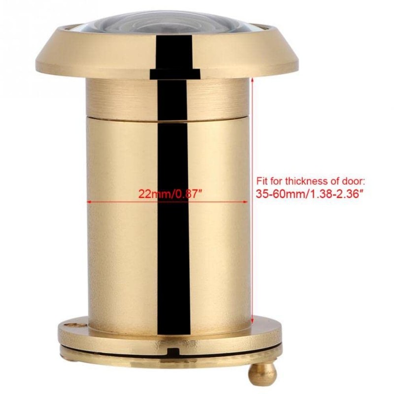 VOANZO Pure Brass Door Peephole Wide Angle Door Spy Hole