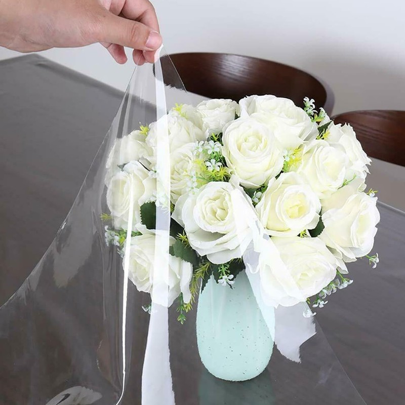 Ragyzity Clear PVC Tablecloth Protector 60 x 84 Inch, Rectangle