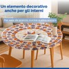 Maximex Tovaglia elasticizzata rotonda Ø 70-86 cm, motivo mediterraneo, tovaglia