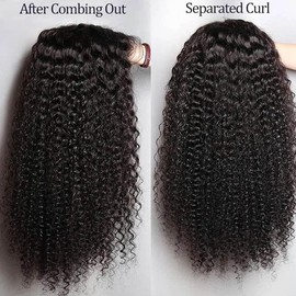 Deep Wave Lace Front Wigs Human Hair for Women 180% Density 13x6 HD Transparent Water Wave Lace Frontal Wigs Human Hair Pre Plucked with Baby Hair Natural Color 24inch