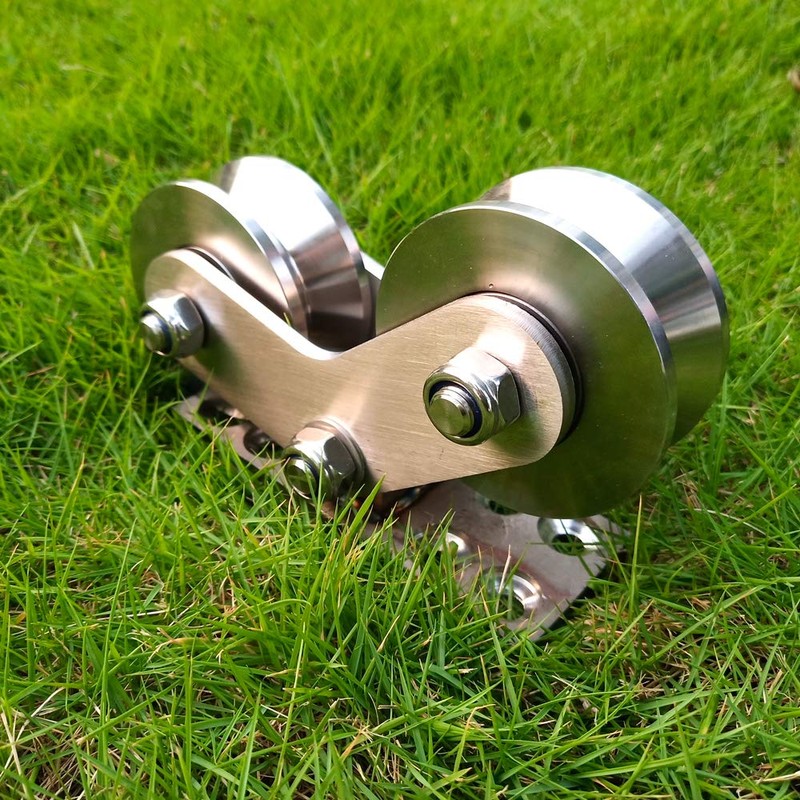RHKING Sliding Gate Casters Groove Wheel Heavy Duty Rigid Caster