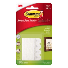 Command Picture Hanging Strips Small Ref 17202 [Pack 4]