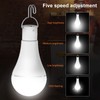 Solar Powered LED Bulb Indoor Outdoor Emergency Light Bulb Portable