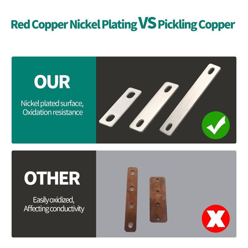 Bus Bars Copper Flat Bar Red Pure Copper Nickel Plating