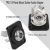 QIANRENON TRS 1/4 Panel Mount Solder Audio Adapter TRS 6.35mm