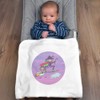 Azeeda 'Witch Riding Broomstick' Cotton Baby Blanket/Shawl (BY00039821)