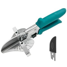 O’Shine Miter Scissors Mold Cutter Multi-Angle Wiring Cover Cutter Adjustable 45〜135 Degrees Hand Tool for Cutting Balsa Wood and Plastic Angle Cutting, Trimming, and Shaping with 1 Replacement Blade