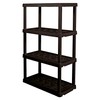 Oskar 4 Tier Plastic Shelf, Garage Shelving Unit, Rack and