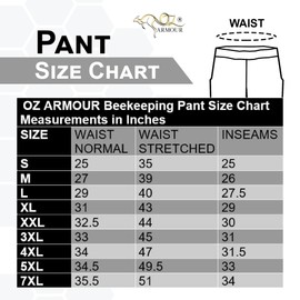 OZ ARMOUR Beekeeping Pant Ventilated Three Layer Mesh with Leg High Zippers & Pockets (8X-Large) White