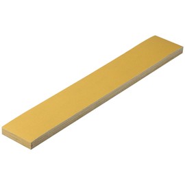 CowboyBOB 40 PCS Premium 320 Grit Gold Pre-Cut PSA Longboard Sandpaper Sheets 2-3/4" x 16-1/2" Self-Adhesive Stickyback Sandpaper for Automotive Woodworking Air File Sander Hand Sanding Block