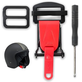 TUMETINSS Motorcycle Helmet Quick Release Buckle D-Ring Replacement Chin Strap Ratchet Style Bike Helmet Chin Strap Compatible with Vinyl Strap 25mm Width