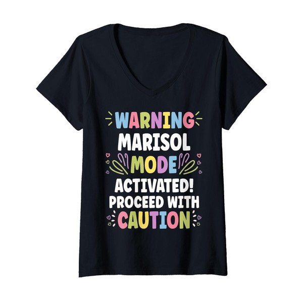 Womens MARISOL Personalized Name Funny Cute Custom MARISOL Name V-Neck