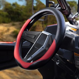 SHEJISI UTV Boat Steering Cover, 13.5"-14" Universal for Club Car DS, Yamaha & More - Non-Slip, Comfortable (Fashion)