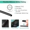 AquariumBasics 26.6 Feet Black Aquarium Soft Airline Tubing Hose Standard