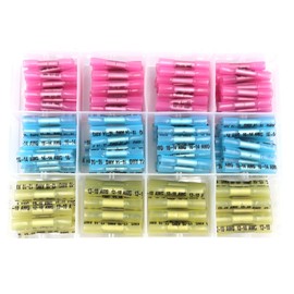 FGen 210pcs Heat Shrinkable Terminals, Crimp Wire Connectors, Waterproof Insulated Joint Terminal Assembly